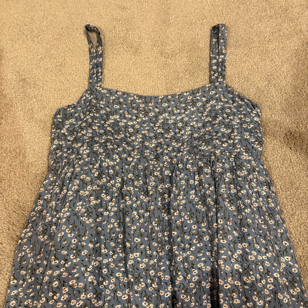 Carly Jean Los Angeles size small Blue Spaghetti Strap Sundress - Picture 3 of 6